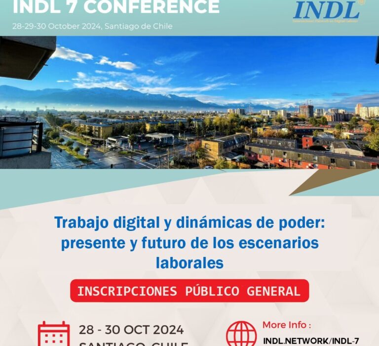 [ Congreso ] INDL-7 «Trabajo Digital y Dinámicas de Poder: Presente y futuro de los escenarios laborales»